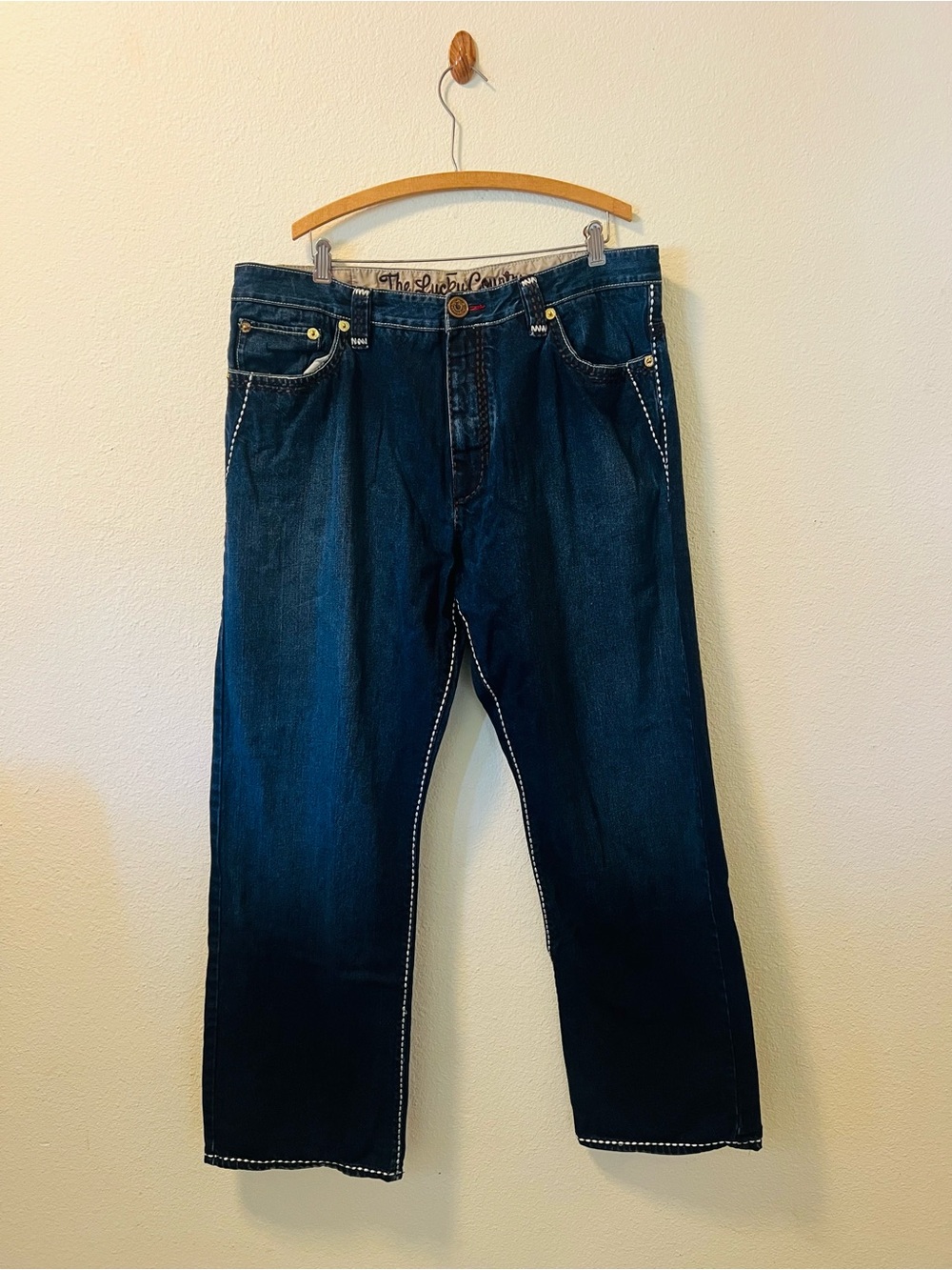 COOGI Men’s Dark Blue Straight Jeans